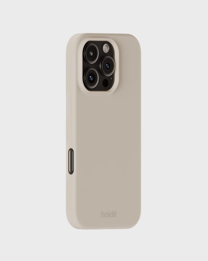 Holdit Silicone Case geschikt voor Apple iPhone 16 Pro Max - Light Beige