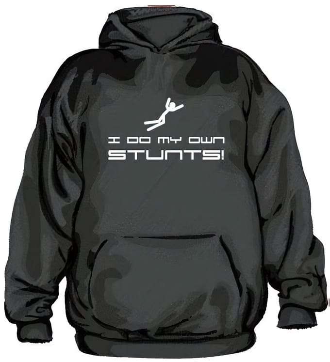 Hybris I Do My Own Stunts-hoodie SH-3-10145-H3-15
