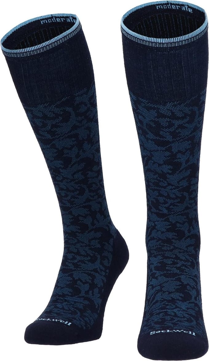 Sockwell - Damask Dames Compressiekousen Klasse 1 Navy - Maat 39-43