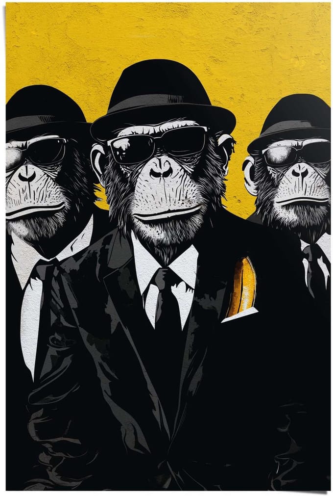 Poster Gangster Brothers - 91,5 x 61 - Papier - REINDERS