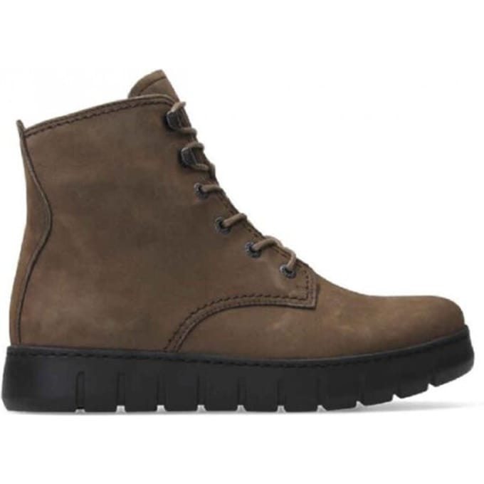 Wolky New Wave Veterschoenen Hoog - Middelbruin - Maat 38