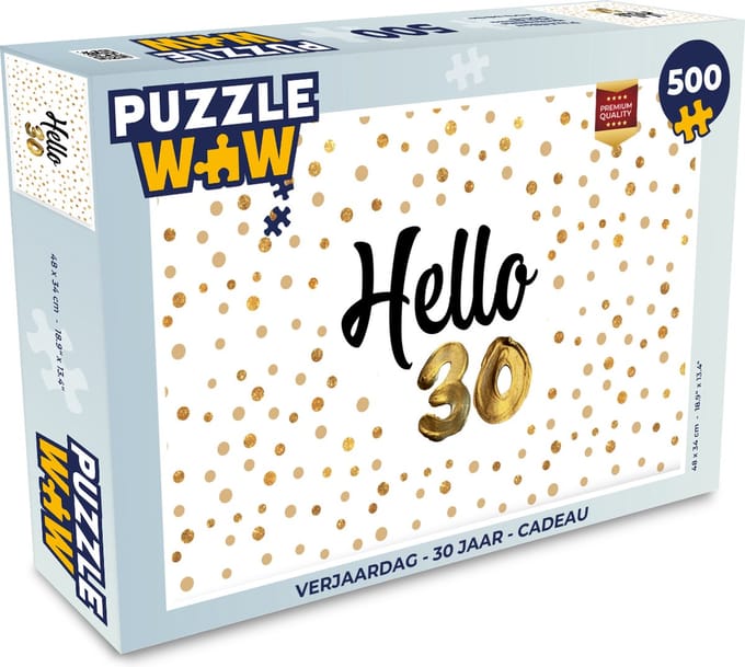 Puzzel Verjaardag - 30 jaar - Cadeau - Legpuzzel - Puzzel 500 stukjes