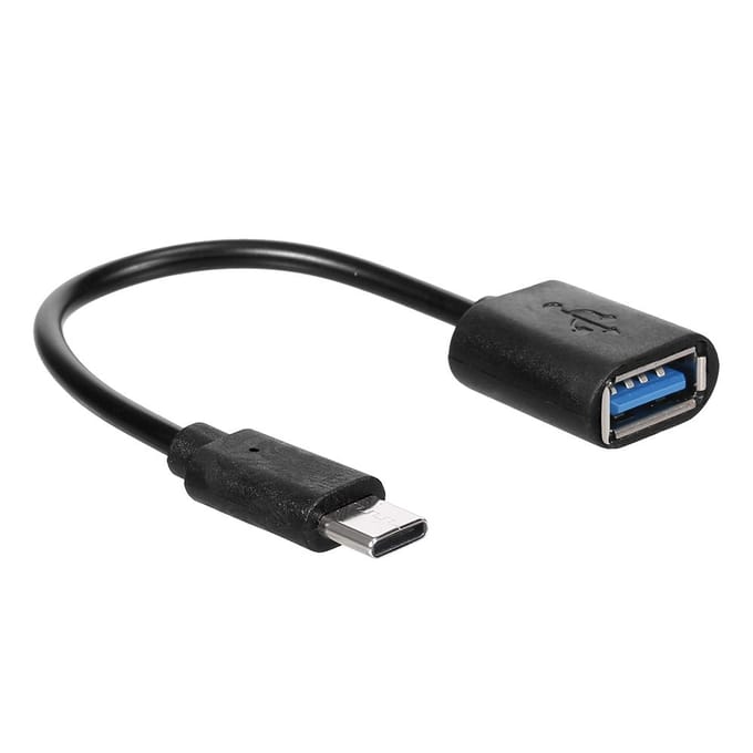 OTG Adapter TypeC naar USB3.0 Adapterkabel TypeC Male naar USB3.0 Female Converterkabel Highspeed zwart