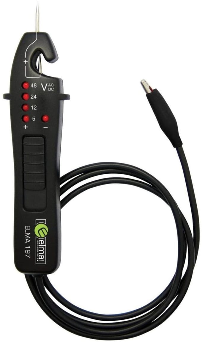 Spanningzoeker Auto 3V-48V - Elma 197 Digitale Voltmeter - Voltage Tester voor Auto en E-Bike - Spanning Meten