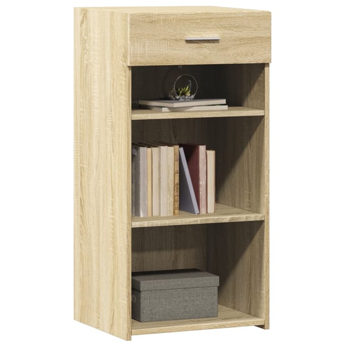 vidaXL - Dressoir - 45x42,5x93 - cm - bewerkt - hout - sonoma - eikenkleurig