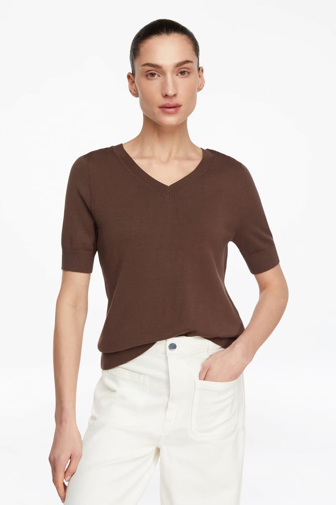 Comma  Pullover Brown Maat: 40 | Sweaters Outlet | Dames | Bruin