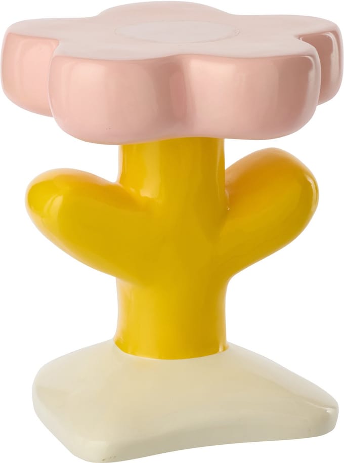 J-Line bijzettafel Bloem Mia - polyresin - mix