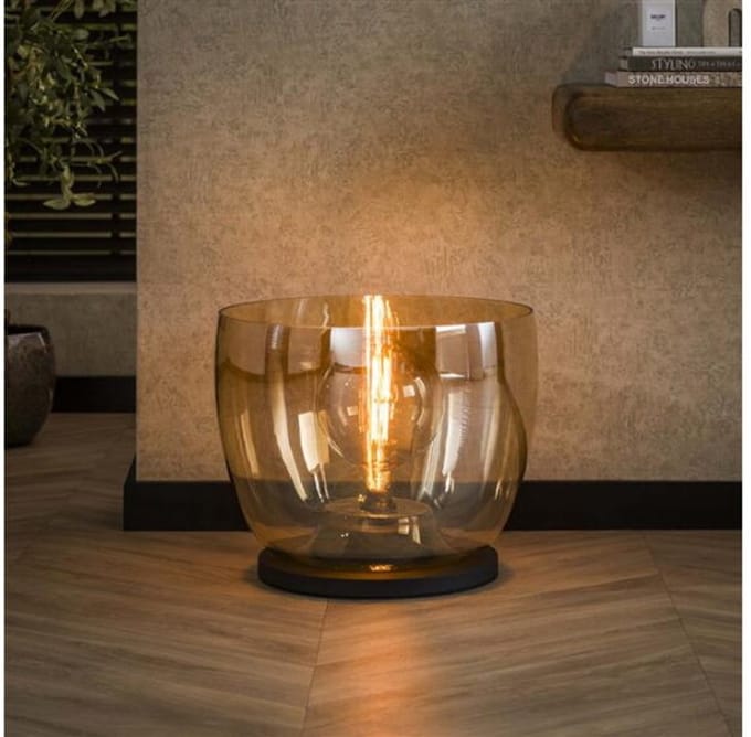Vloerlamp UP XXL - Amber color glas