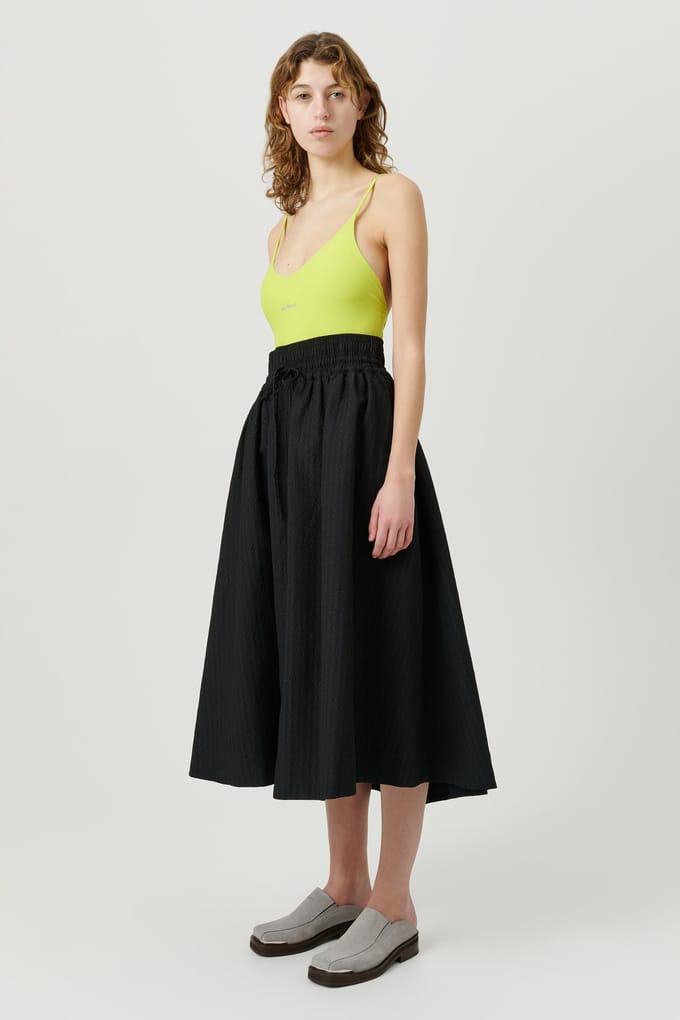 Soulland Meir Skirt Black Größe: XS/S | Midiröcke Outlet | Unisex | Schwarz