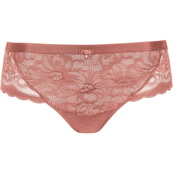 Bruin-rode kanten slip Lisca Evelyn - Bruin - Maat - 48