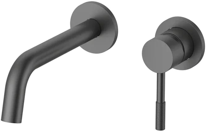 DutchLine S-Grip Wastafelkraan - afbouwdeel - Gunmetal