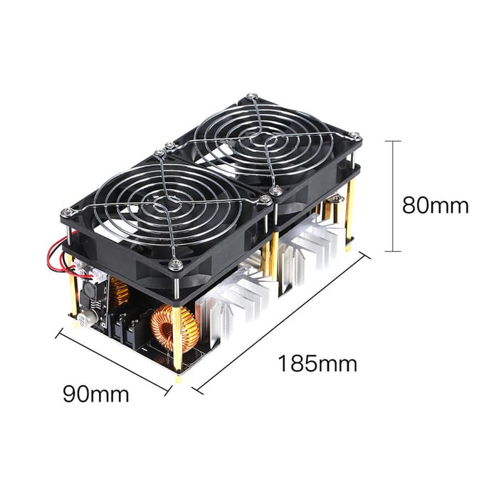 1800W 40A 12V-48V ZVS Inductie Verwarmingsbord Module DIY Flyback Driver Verwarming Goede Warmte black
