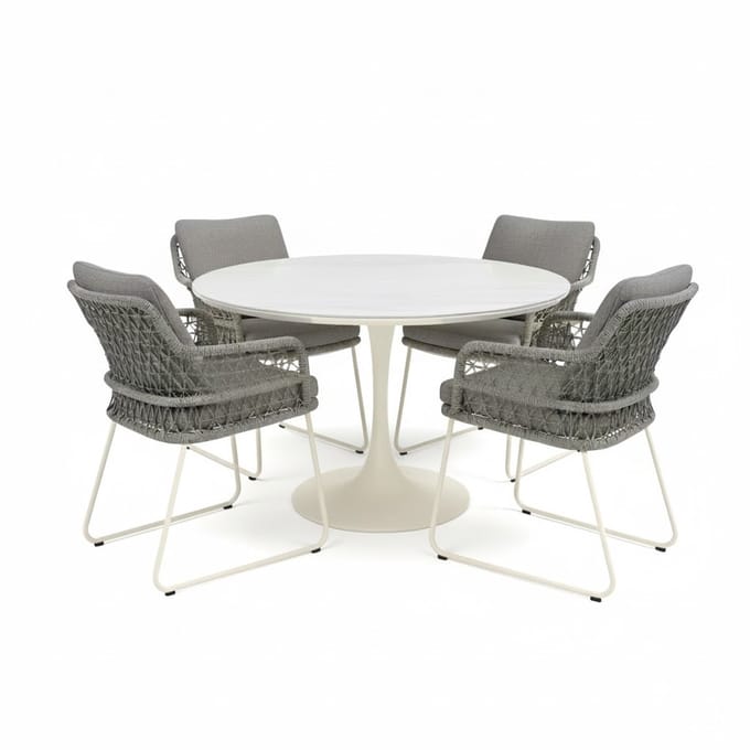 Taranto Flair dining tuinset 120xH75cm 5-delig