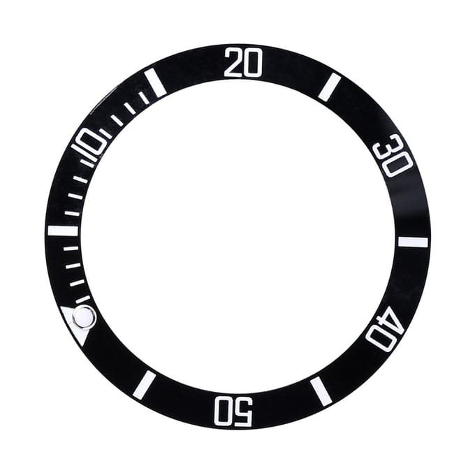 Pièce de rechange pour bague d'insertion de lunette en aluminium pour montre-bracelet vert