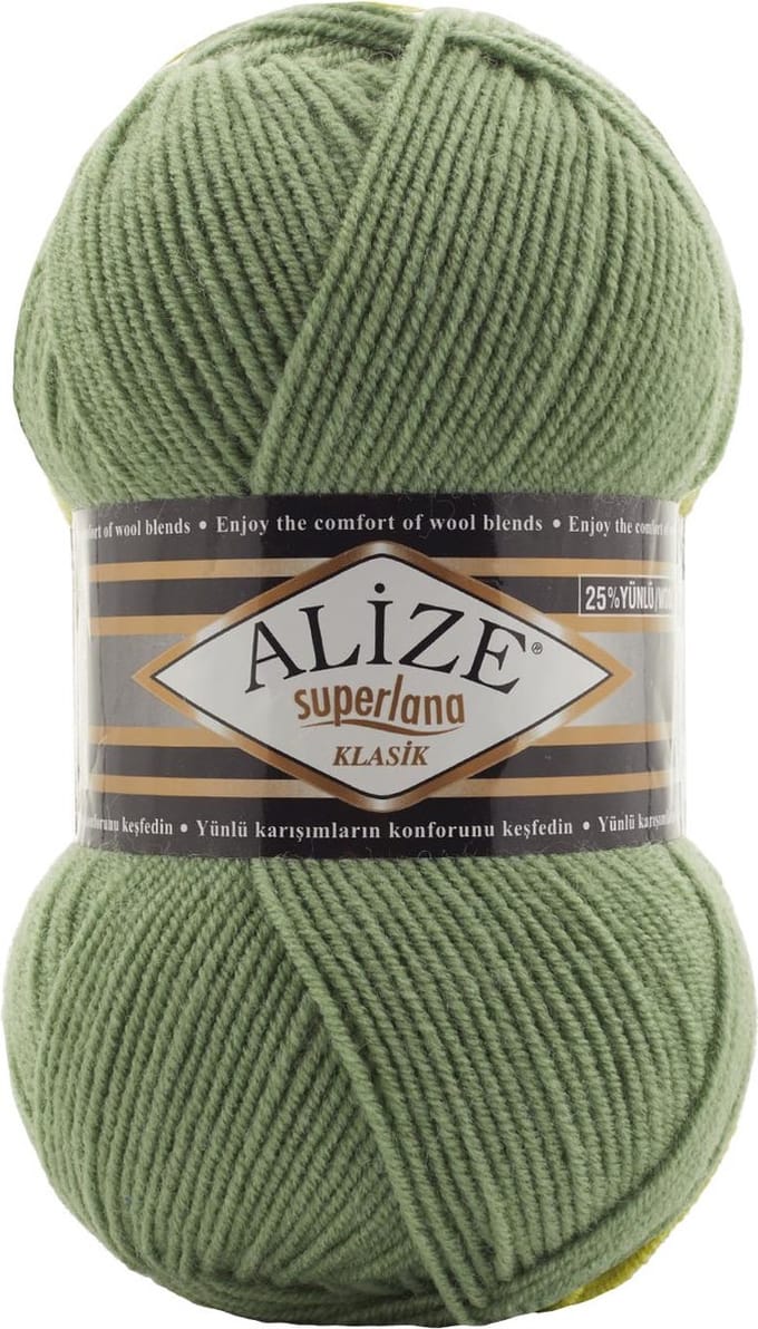 Alize Superlana Klasik Green 852 Pakket 5 Bollen 500 Gram