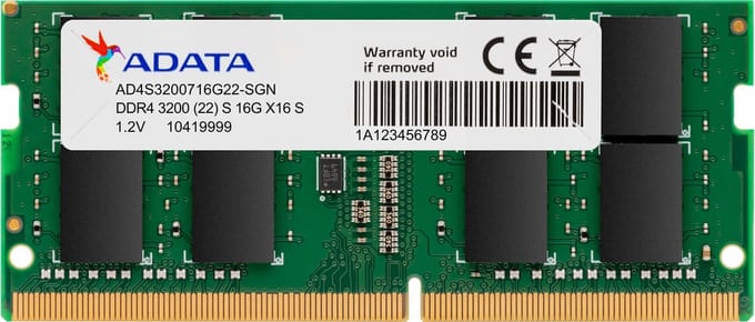 A-Data Premier SODIMM DDR4-3200 - 8GB - CL22 - Single Channel (1 pcs) - Groen