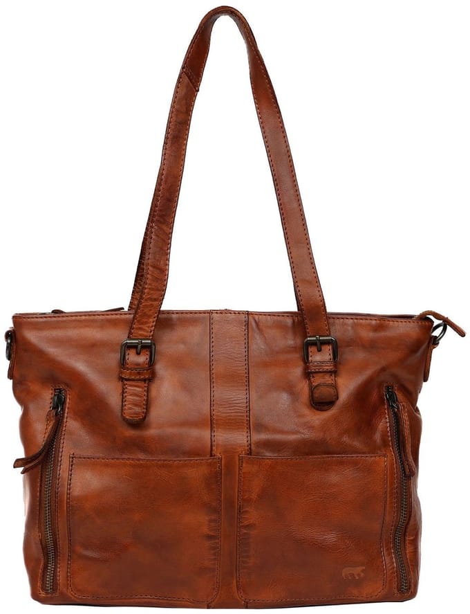 Bear Fleur schoudertas (hand- en schoudertas) - Cognac