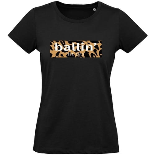 Ballin Est. 2013 - Dames Tee SS Panter Block Shirt - Zwart - Maat S