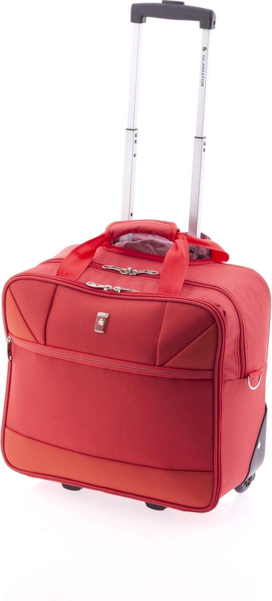 Gladiator Metro Handbagage Laptop Trolley - 14 inch - Rood