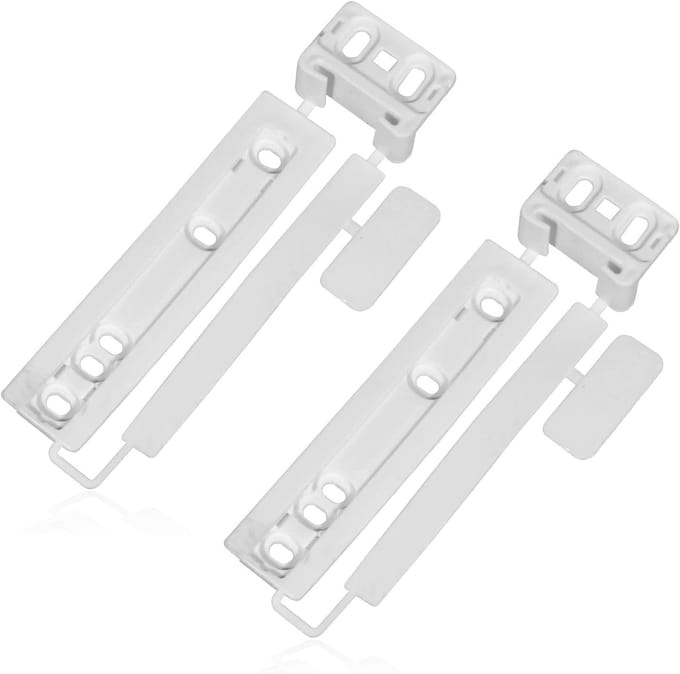 Montagebeugel Deur - Bevestiging Slide Kit - Koelkast Reparatie - Pack van 2 - 166 x 65 cm - Wit