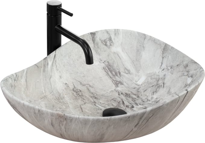 Rea Dora Stone Opzetwastafel Steen Imitatie 51,5x40 cm