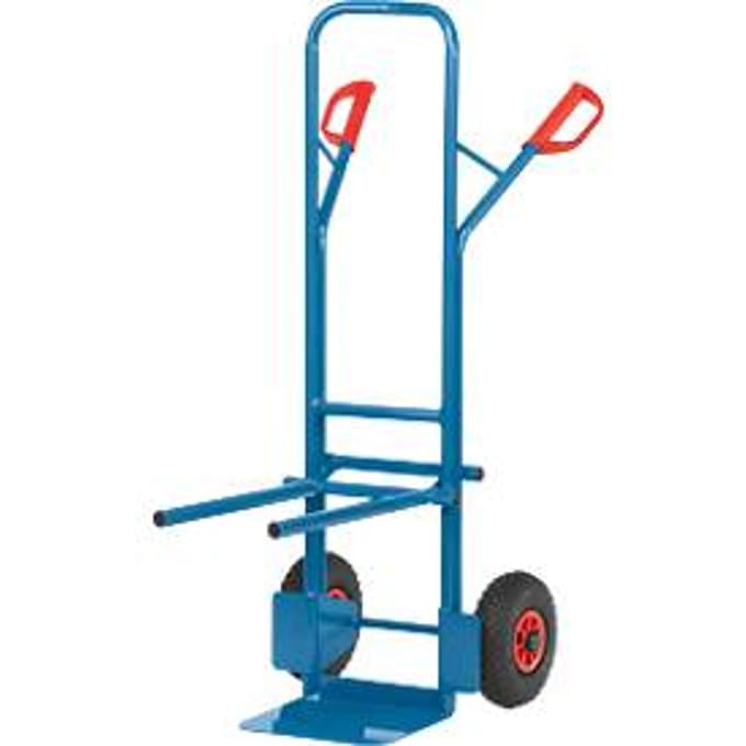 Stoelwagen/steekwagen, massief rubberen banden