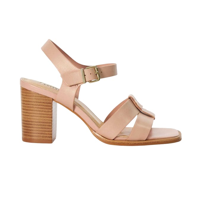 Dune London Dames Jessia Leren Sandalen (Blush)