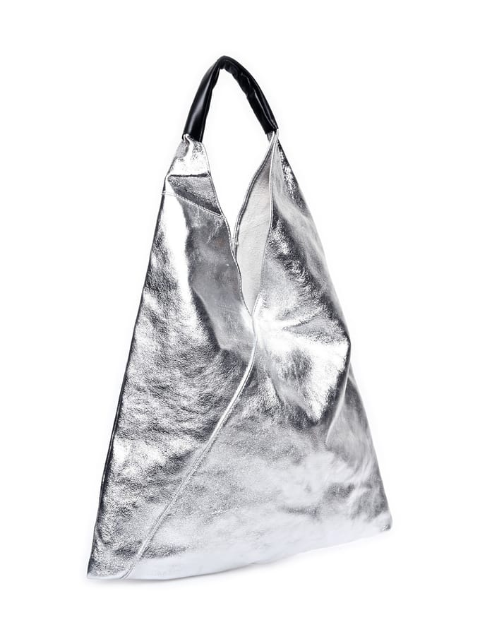 Isabella Rhea Zilver Rundleer Tas