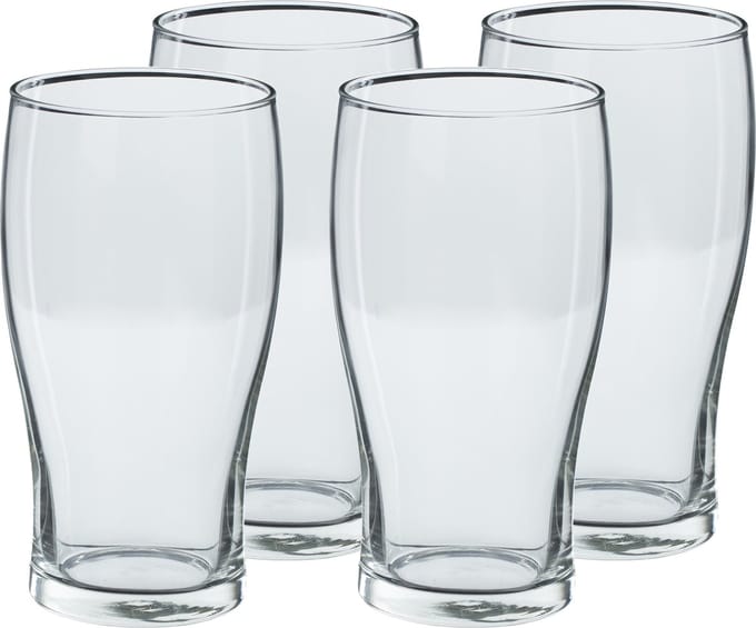 Secret de Gourmet Bierglazen groot - 20x stuks - transparant - 570 ml - 16 cm