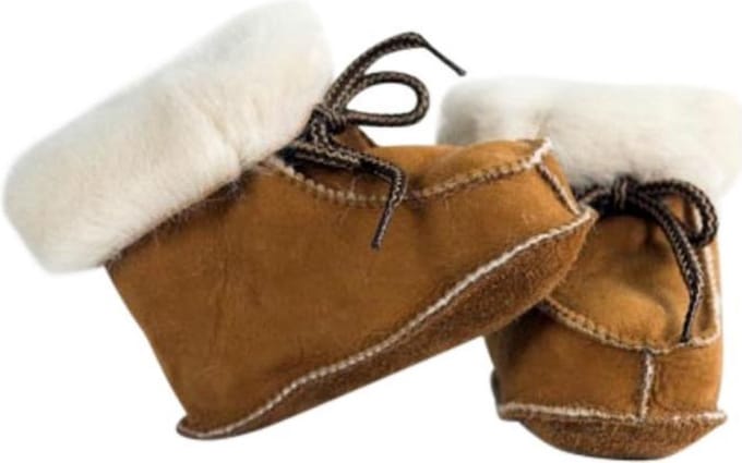 Bernardino® - Baby slofjes - Unisex - Cognac -  Maat 18