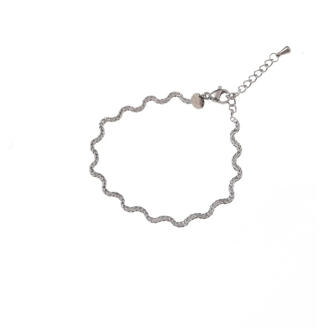 Go Dutch Label Armband (Sieraad) Waves Zilverkleurig