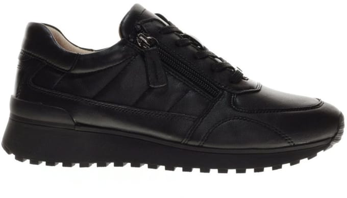 Zwarte Sneaker Comfort Leder maat 39