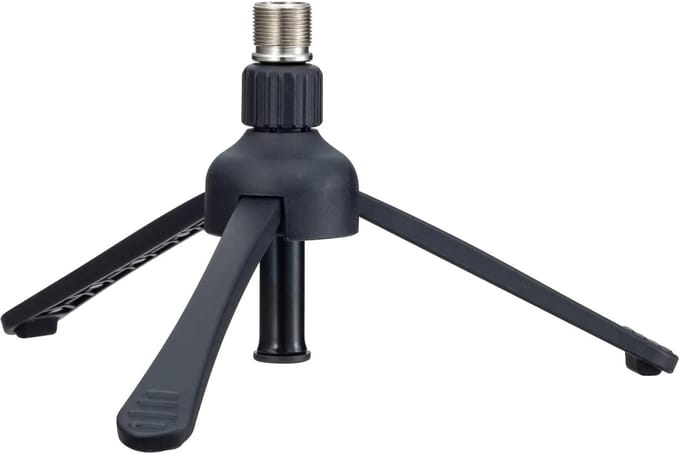 Tafelstatief Microfoon - Compacte Standaard - Opnemen Podcasts - Verstelbare Hoogte - 9-12.7cm - Zwart