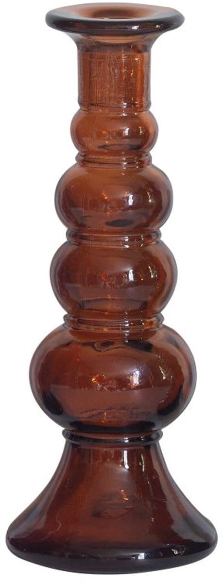 Kitsch Kitchen kandelaar gerycled glas oranje