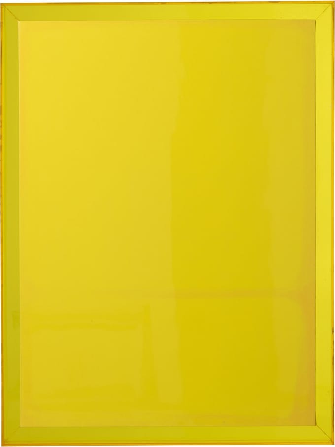 J-Line wanddecoratie Modern - canvas - fluo geel