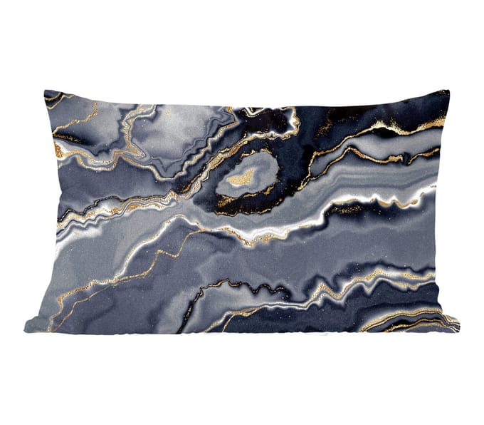 Sierkussens - Kussentjes Woonkamer - 60x40 cm - Glitter - Goud - Marmer - Agaat - Geode