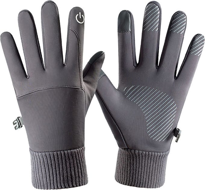 Cazy Waterdichte Touchscreen Handschoenen - Maat M - Grijs