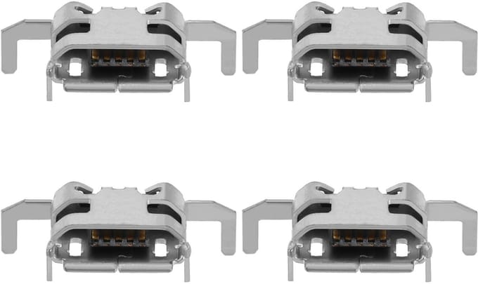 Allecto - Controller Oplaadpoort - Vervanging USB Opladen Poort - Zilver - Micro USB - Geschikt voor Xbox One Dual Sense Controller