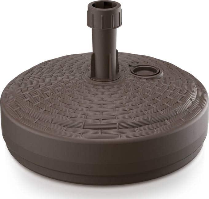Prosperplast Parasolvoet - rond - rotan - bruin - 10L - Dia 39 cm - kunststof - houder