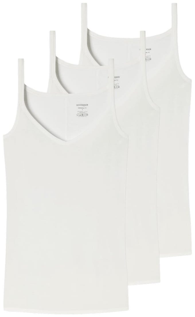 Schiesser Dames spaghettitop 3 pack Personal Fit