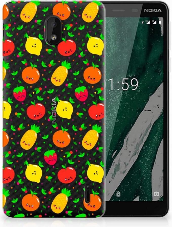 Nokia 1 Plus Siliconen Case Fruits