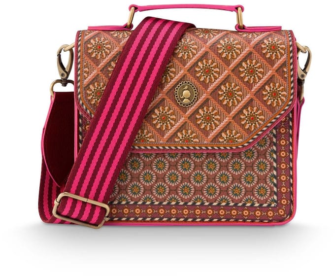 Pip Studio - Frances Crossbody Tas Dames - Schoudertas - Imani - Rood - 19x7x17.5cm