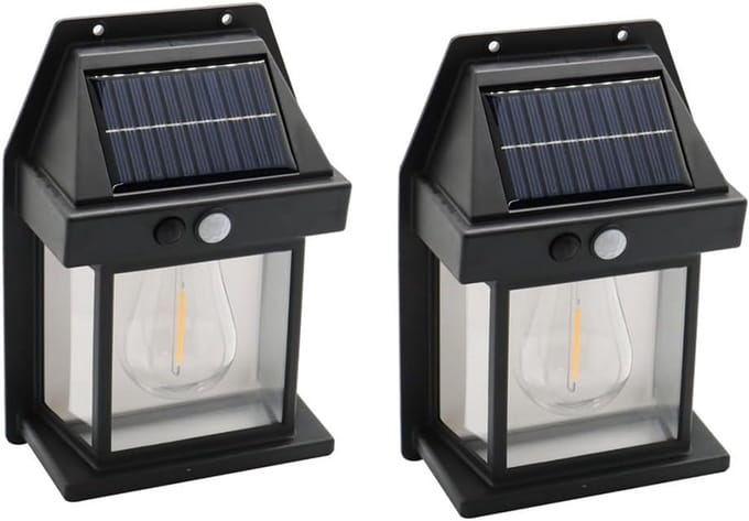 Oplaadbare Buitenlamp met Bewegingssensor - Waterdicht Solair Wandlamp voor Tuin en Huis