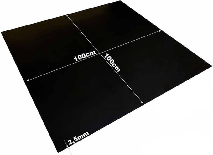 Plaatrubber SBR - scheepvaart rubber - 100x100cm - 2,5mm dik - 1 inlage