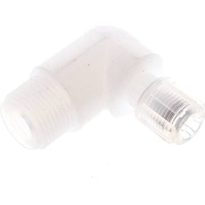 6x4mm & G3/8'' PFA L-Vorm Snijringkoppeling Buitendraad 10bar