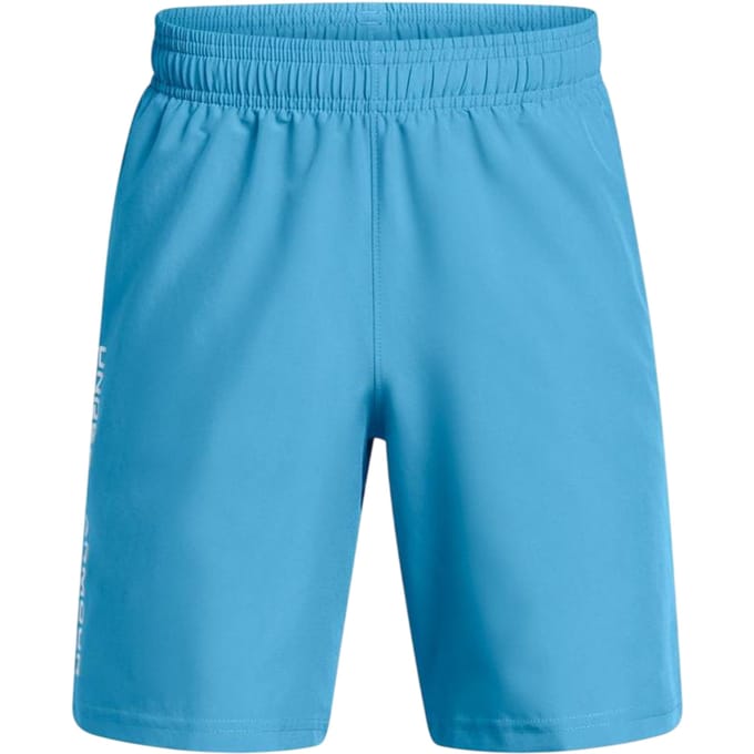 Under Armour Technische geweven korte broek met logo voor jongens (Blauw)