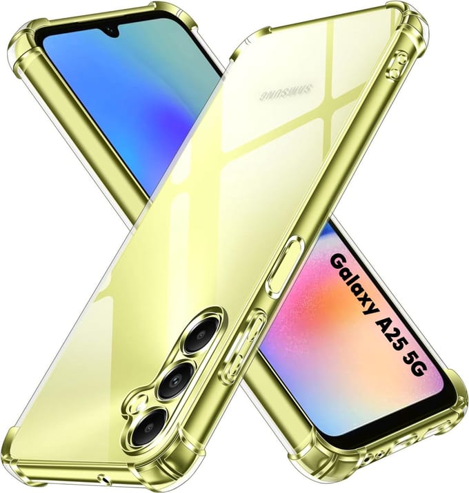 Hoesje voor Samsung Galaxy A25 5G backcover Shockproof siliconen Transparant