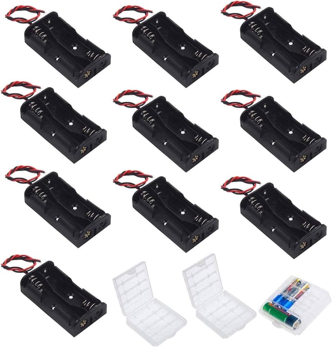 Batterijhouders - Batterijboxen - Batterijen Opslaan - Set van 13 - 2 x 15 V - Transparant