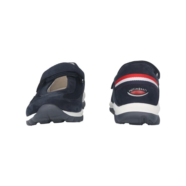 Gabor rollingsoft sensitive 26.962.46 - dames rollende wandelsneaker - Blauw - maat 37.5 (EU) 4.5 (UK)