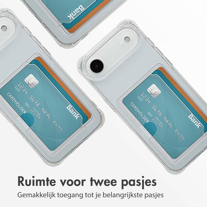 imoshion Softcase Backcover met pasjeshouder voor de Apple iPhone Air - Transparant